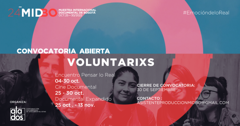 Convocatoria Abierta voluntarixs 24 MIDBO
